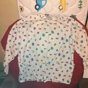 Long sleeve scrub jacket